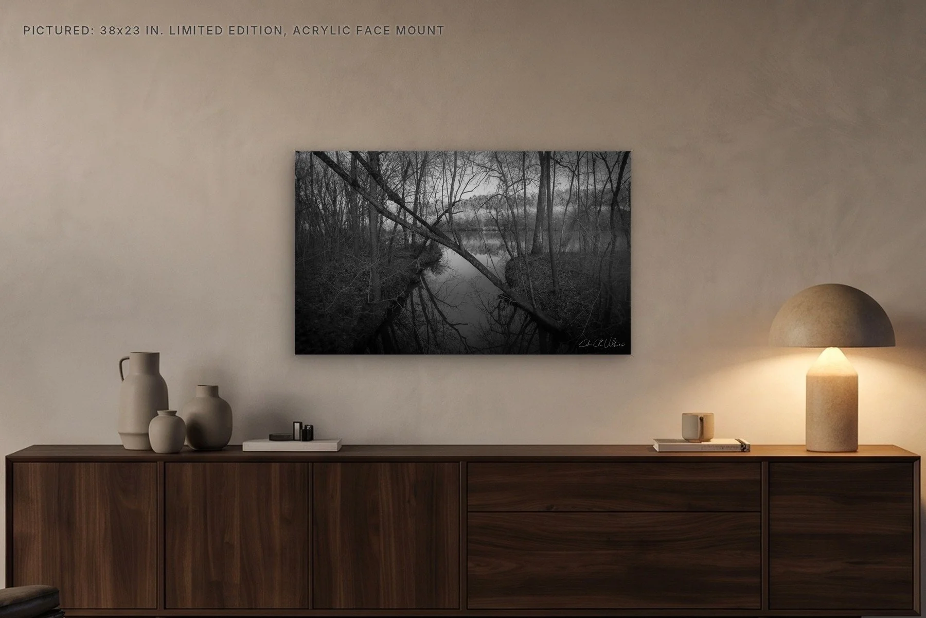 Small Creek Harpeth River - 38x23 acrylic face mount in the evening.jpg