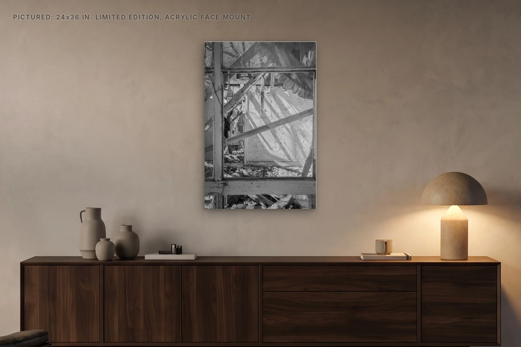 Bowker Road Collapsed Wall Light - 24x36 acrylic face mount in the evening.jpg