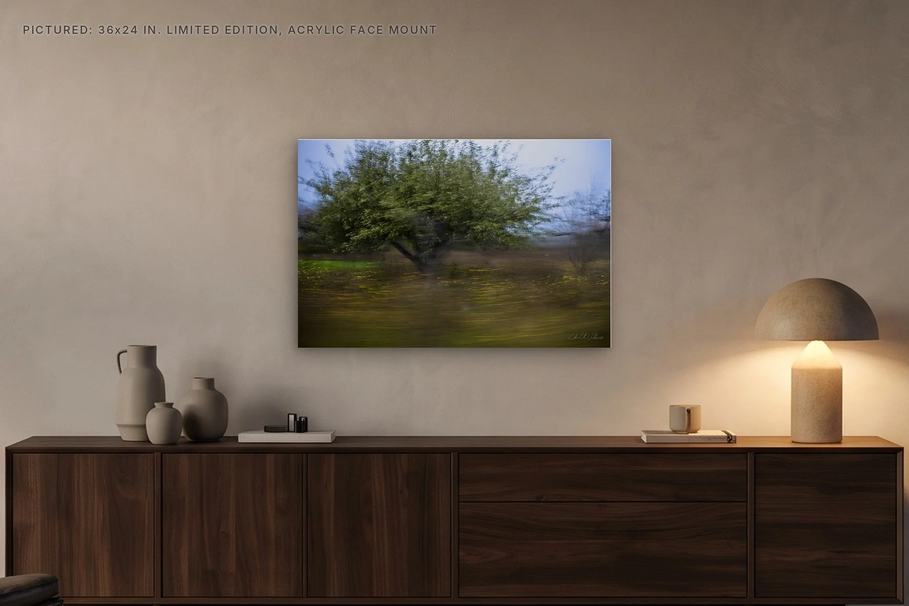 Merrit Buttercups - 36x24 acrylic face mount in the evening.jpg