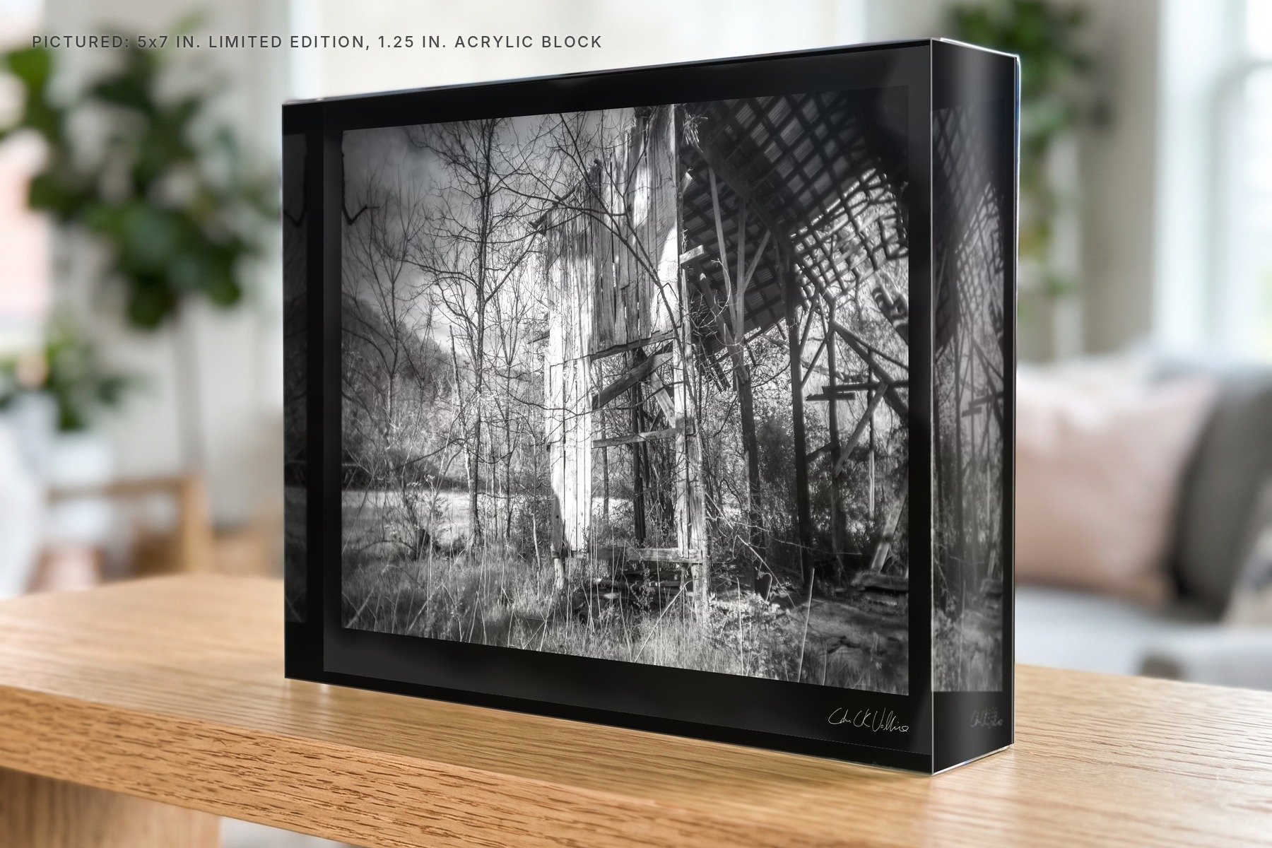 Little Marrowbone Old Barn Detail - 5x7 acrylic block.jpg