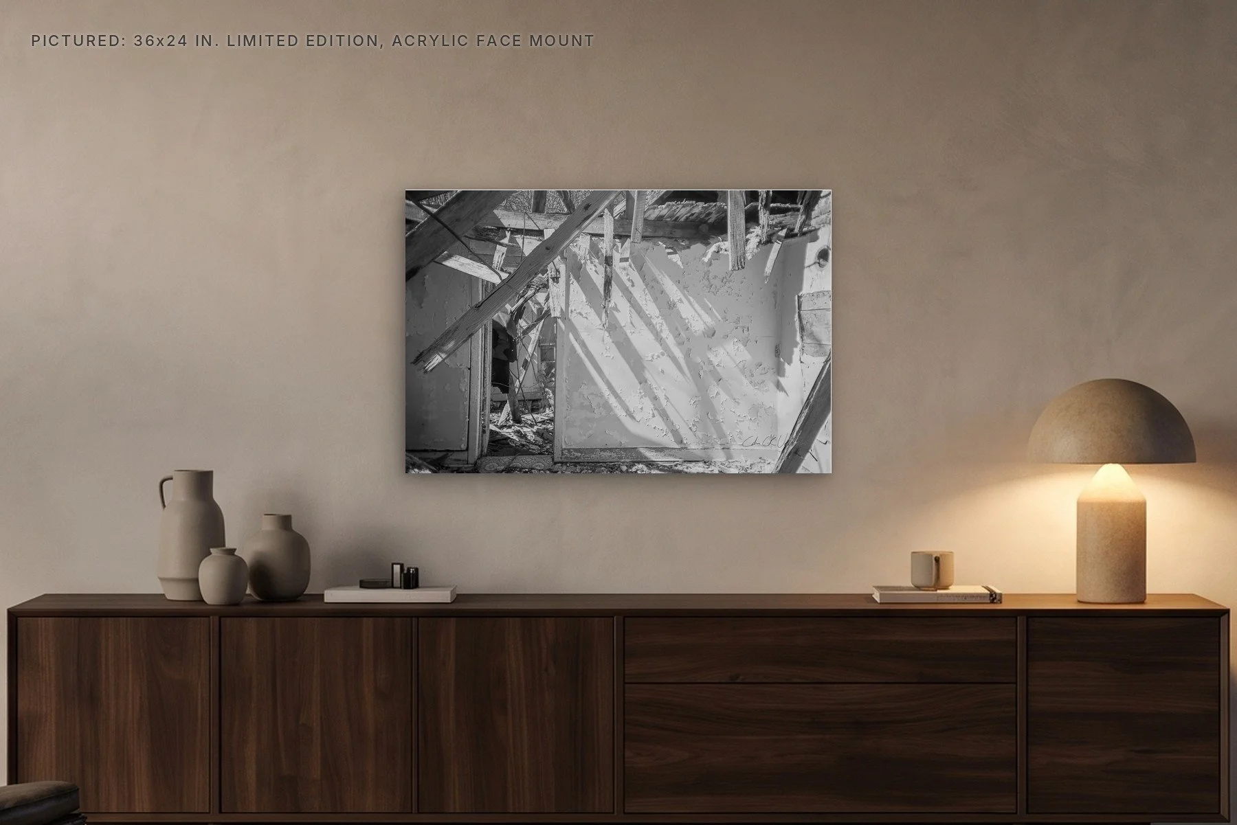 Bowker Road Slatted Shadows - 36x24 acrylic face mount in the evening.jpg