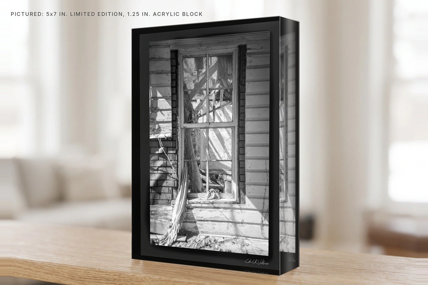 Bowker Road Broken Window - 5x7 acrylic block.jpg