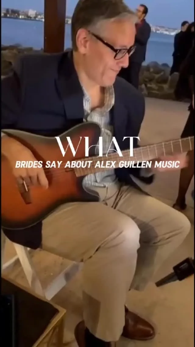 Hear from one of our happy couples as she shares her experience having Alex Guillen Music perform live at her wedding! 🌿🎶
From romantic ceremony melodies to cocktail hour vibes, Alex’s Spanish guitar created the perfect atmosphere — el