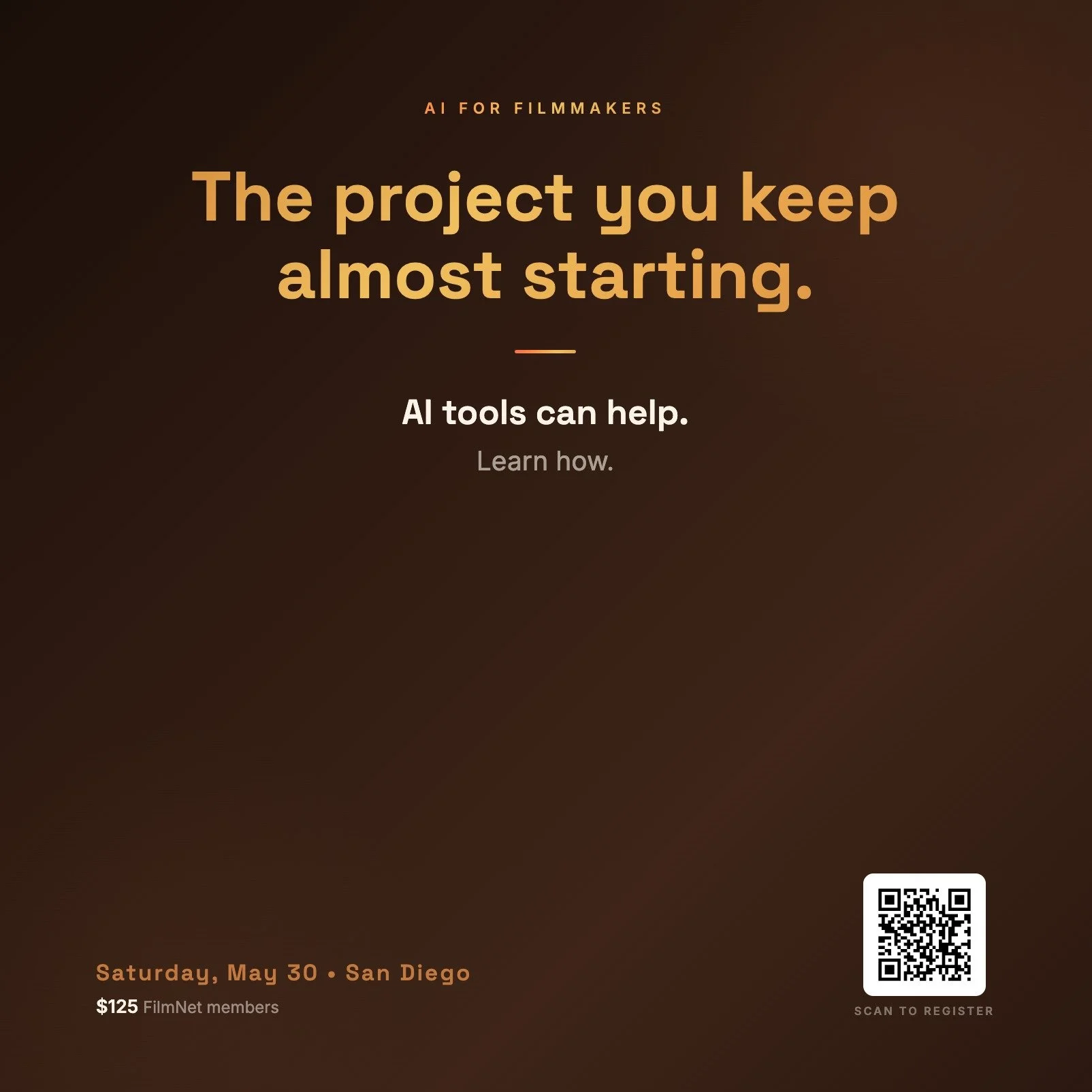 The project you keep almost starting.

Saturday morning. Four hours. Your laptop. Your project.

You'll learn a framework called context engineering. Five layers. Once you learn them, every prompt you write gets better. Then you'll build a working AI