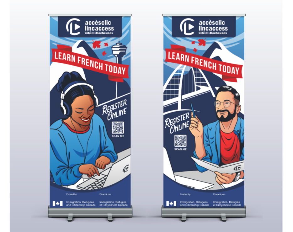 Rendre Accèsclic visible sur le terrain : supports d’accueil pour un service d’apprentissage du français à Calgary
