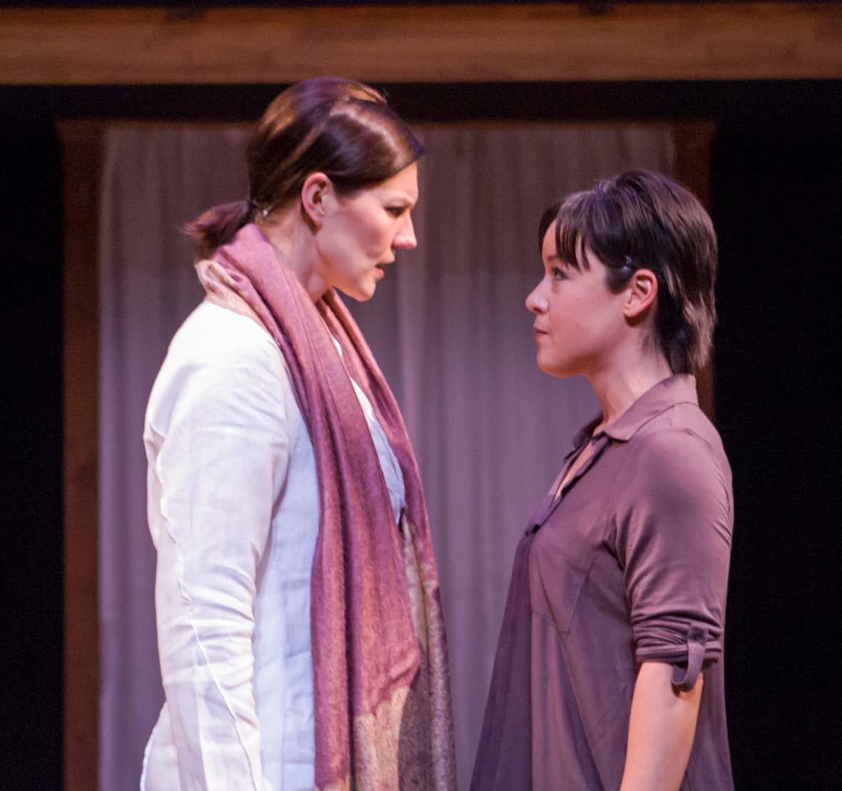 Annemaria Rajala (Sid), Anna Ishida (Raina). Ashby Stage. Photo: Mike Padua.