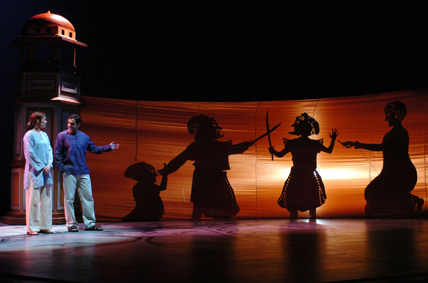 Lesley Fera (Rachel). Samir Younis (Abhi). Photo: David Allen.