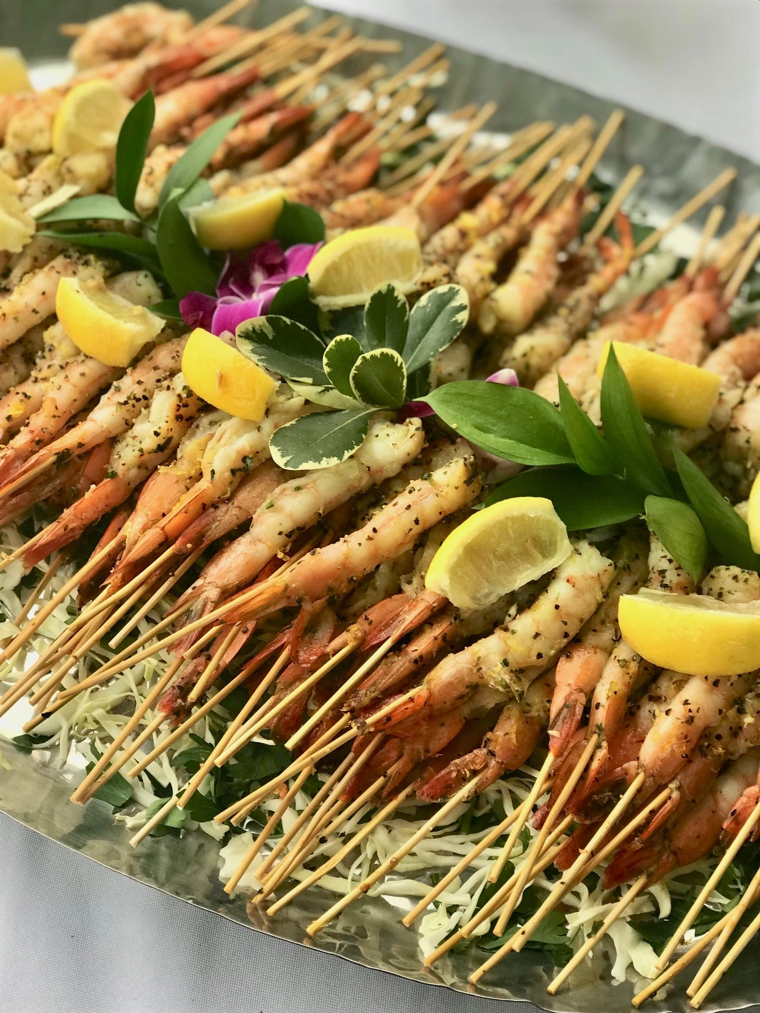 black pepper shrimp satay