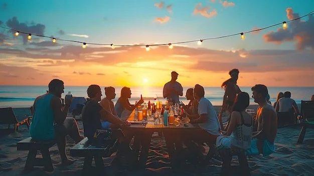 Cool breeze. Salty air. Dinner by the beach. What&rsquo;s playing? Sunkissed beats and easy vibes. Hit play and let the sunshine in. 🌞🎶

Click the link in our bio to listen.

#dinnertaylored #beachvibes #alfresconights #summerplaylist #americanavib