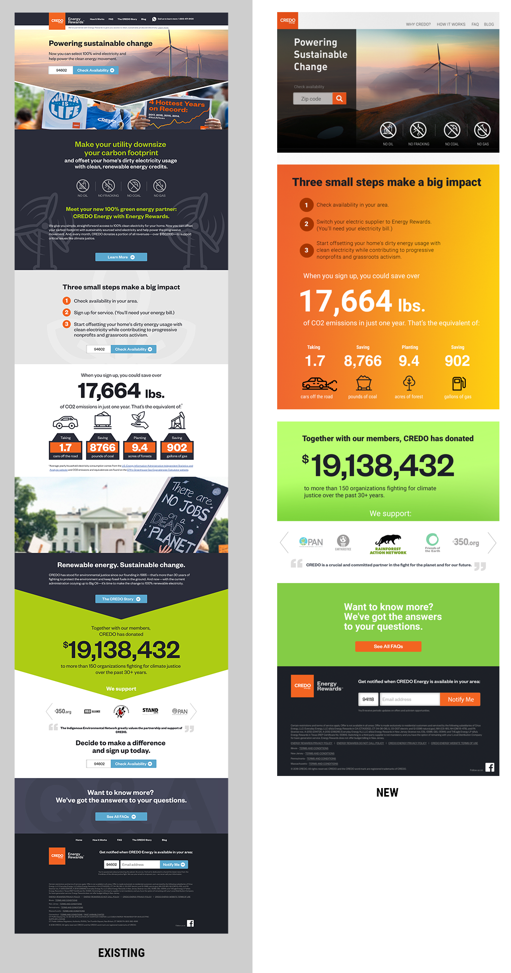 HP refresh. Focus on conversion and reduced cognitive load.