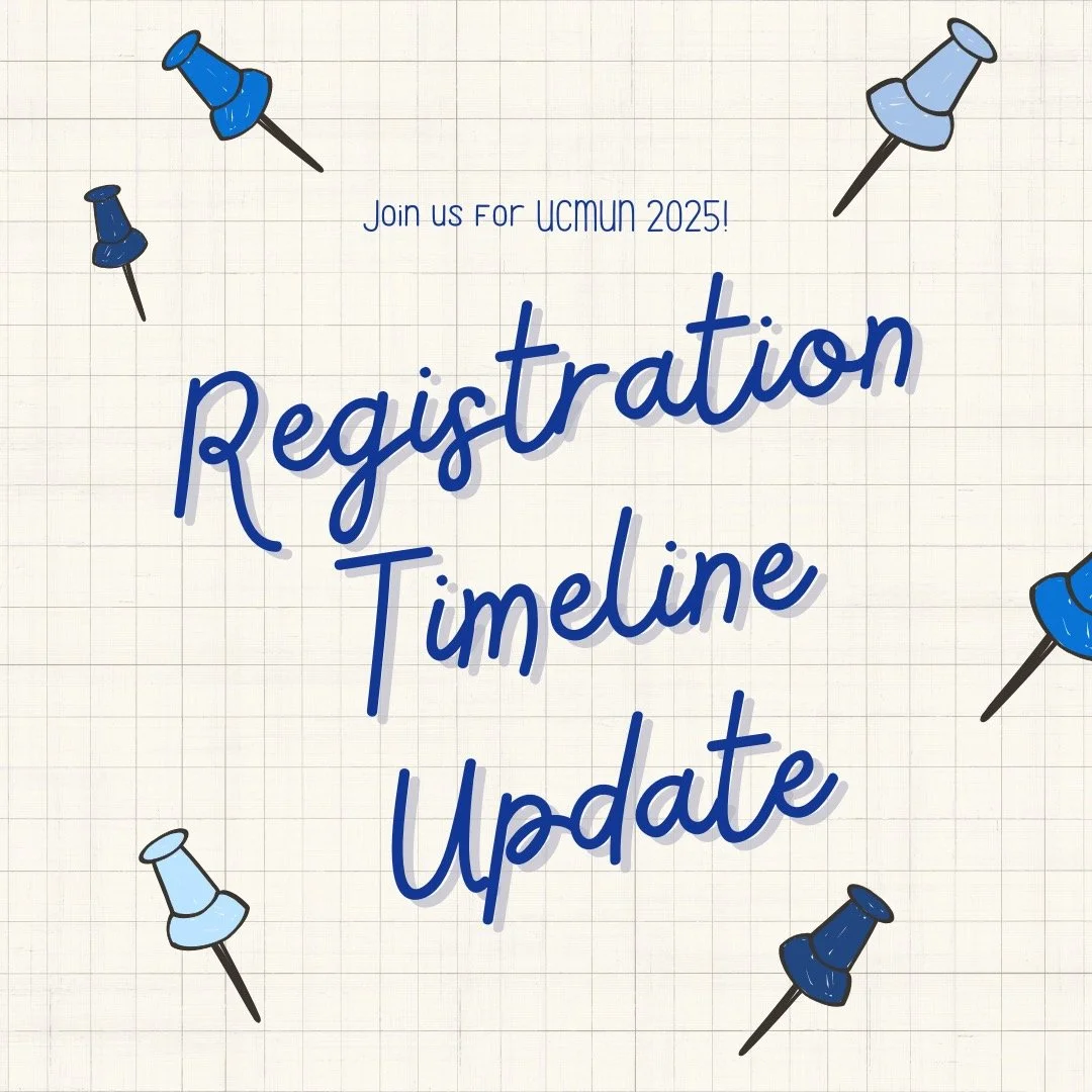 Join us for UCMUN 25! Waitlist now available as well, we can't wait to see everyone there!