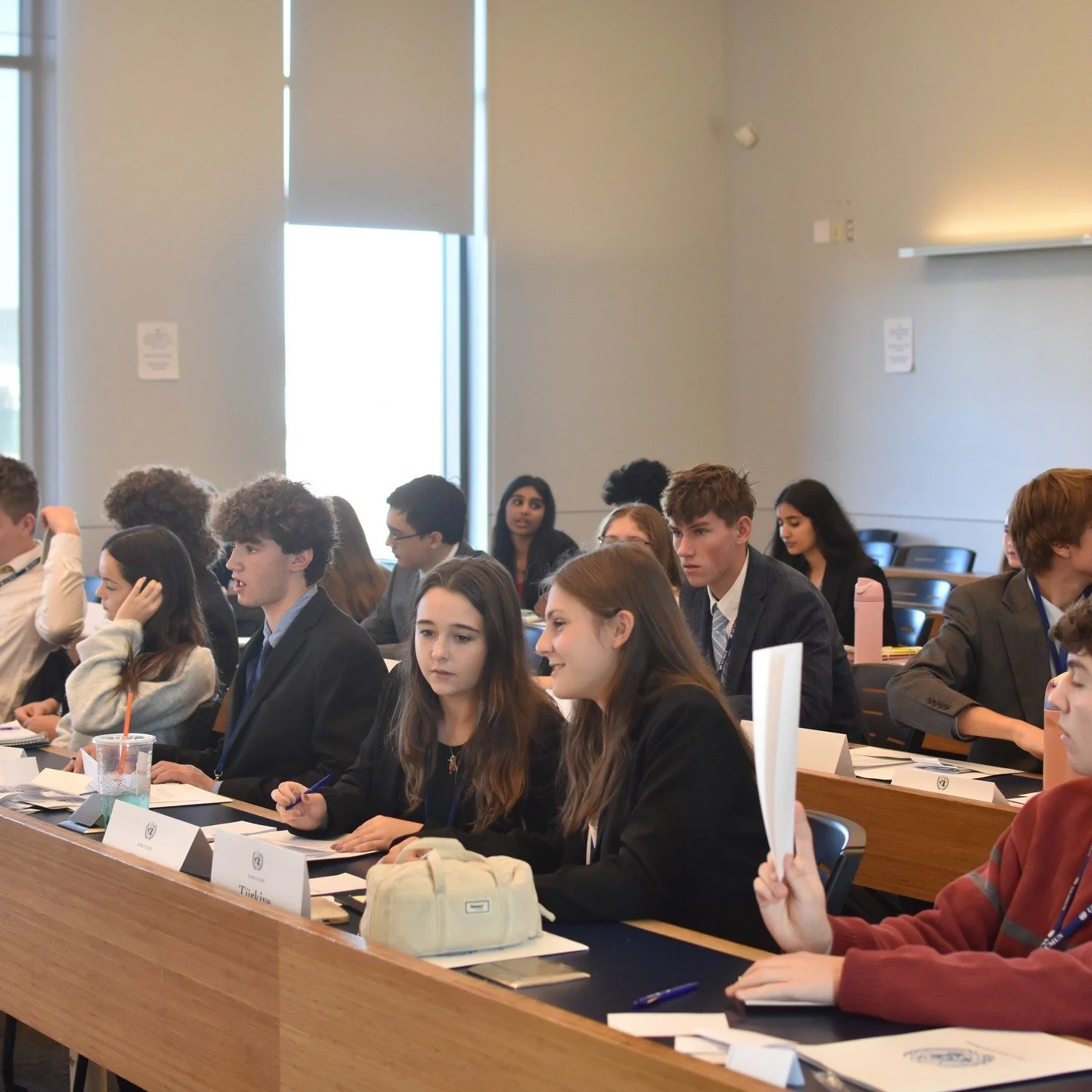 Our delegates are working hard on the second day of UCMUN XXVII!