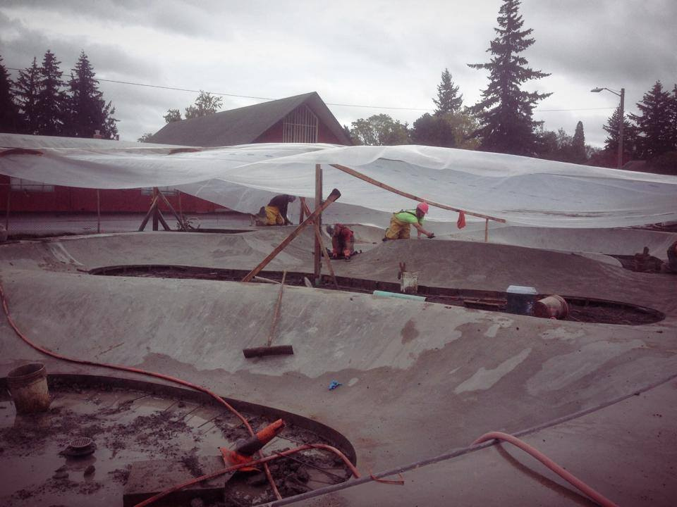 Alberta Skate Spot construction