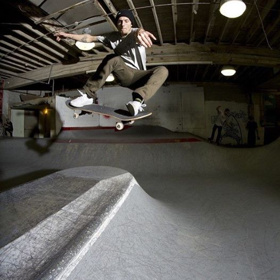 Over the hip at Commonwealth Skatepark