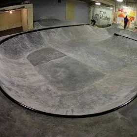 Making every inch of that warehouse skateable for the finished product