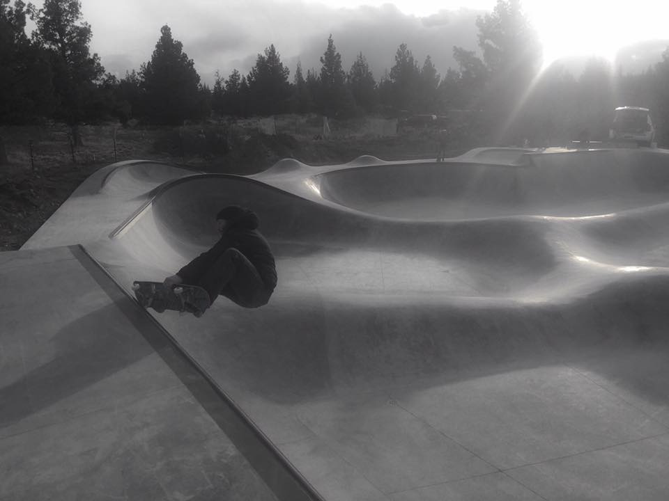 Chris Hogan enjoys the Rockridge Skatepark