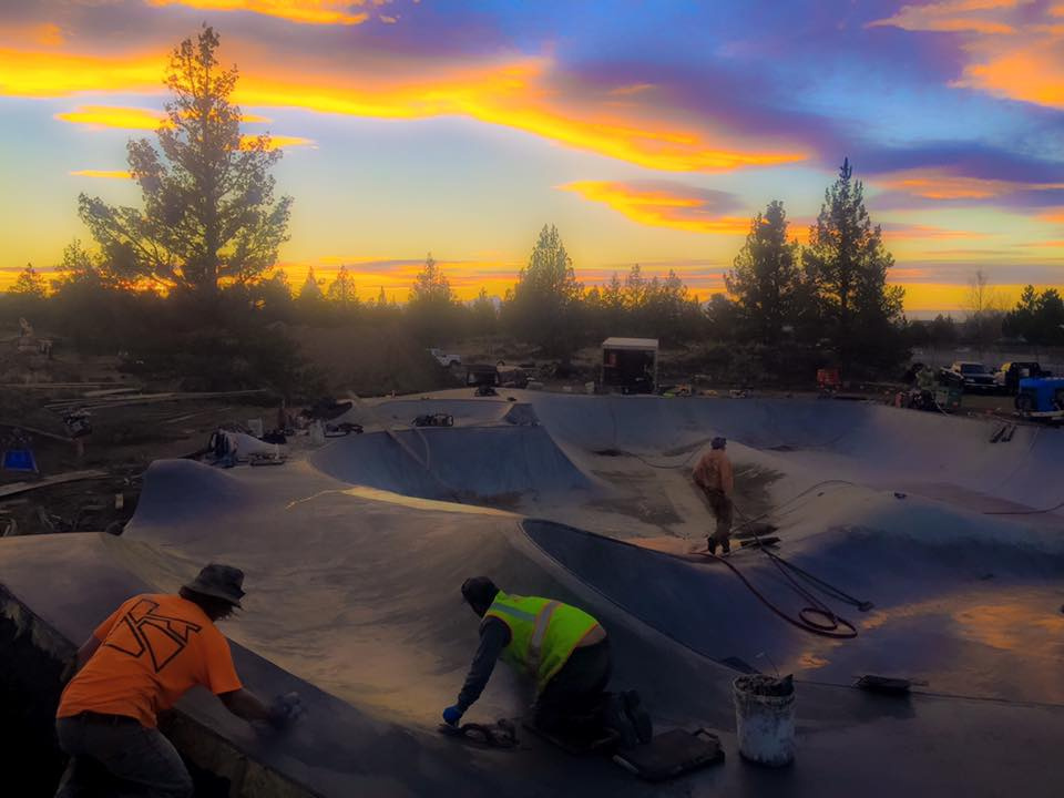 Rockridge Skatepark construction