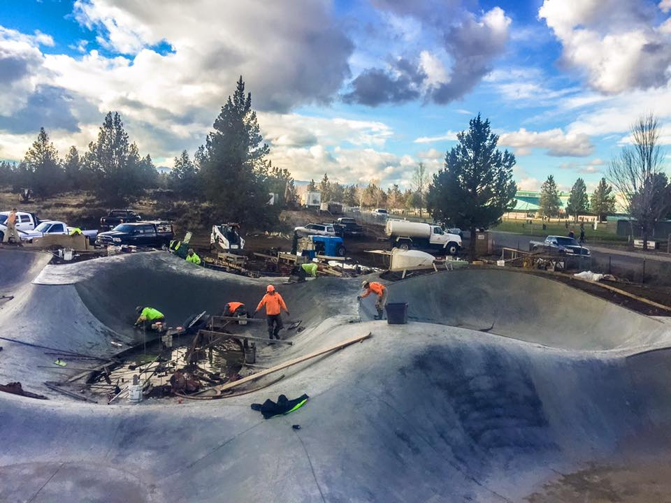 Rockridge Skatepark construction