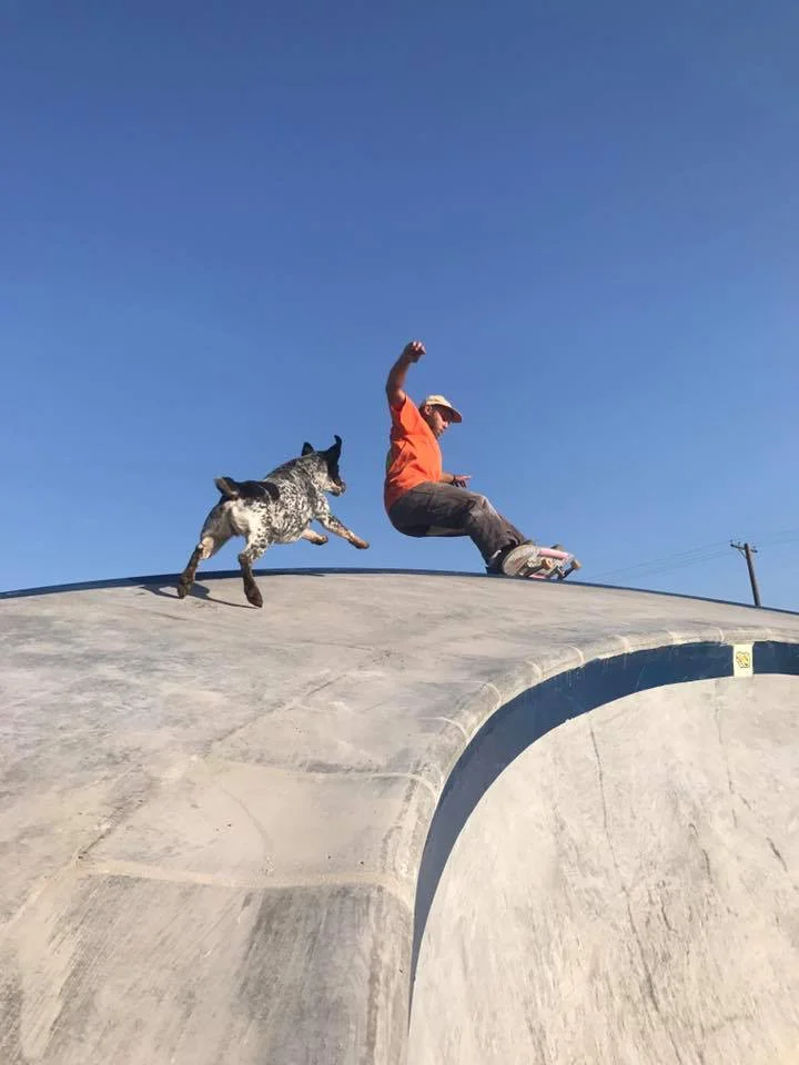 Ben Hlavacek gets some grinds on the paraboloid