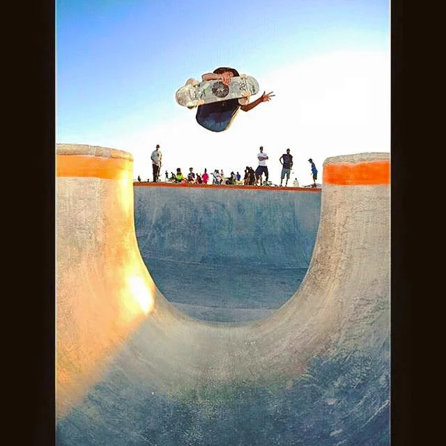 Dalton Dern over the channel in the Big O Bowl
