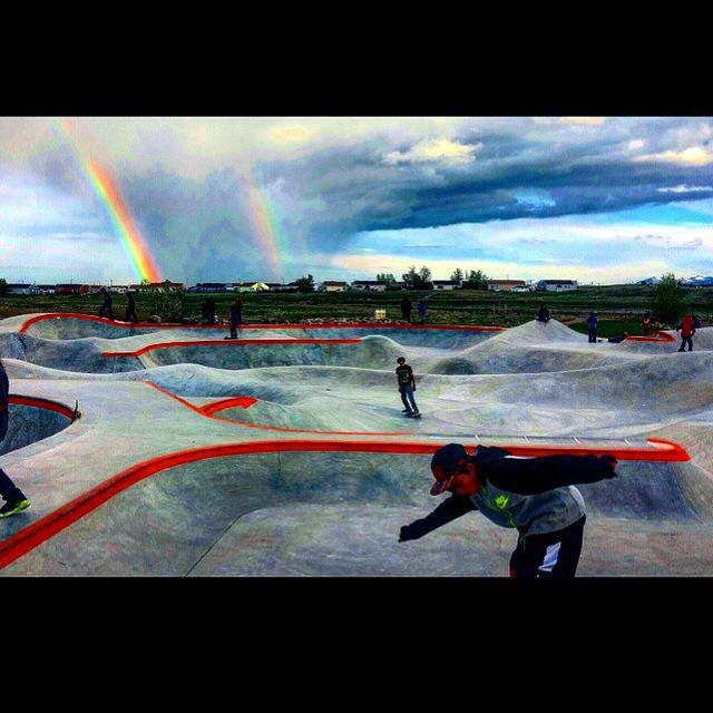 Double rainbow at the Thunder Park