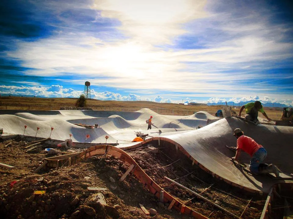 Blackfeet Skatepark lunar landscape