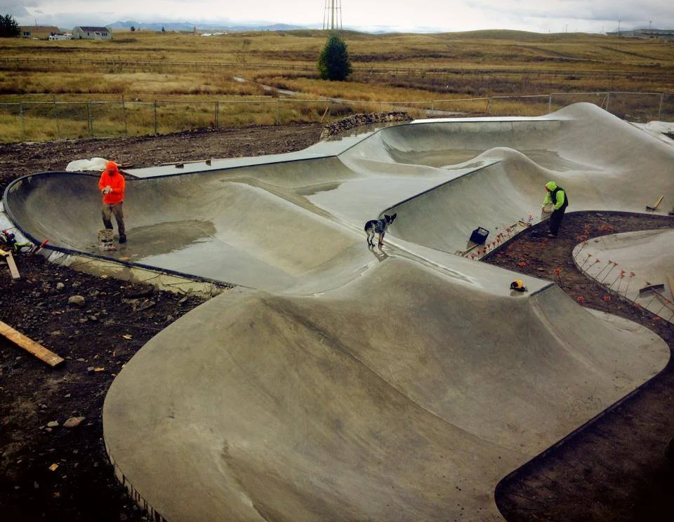 Blackfeet Skatepark lunar landscape
