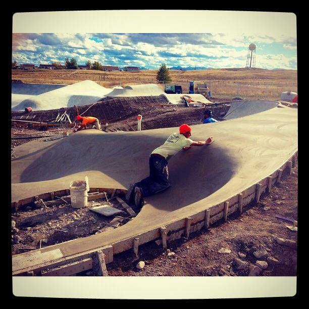 Richie Conklin smoothing it out at the Blackfeet Skatepark