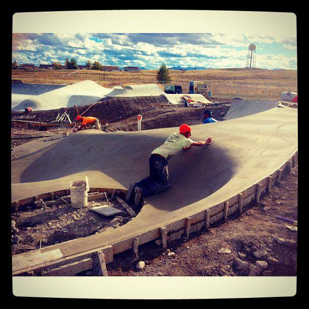 Richie Conklin smoothing it out at the Blackfeet Skatepark