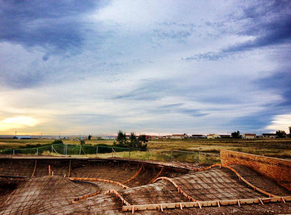 Thunder Skatepark construction