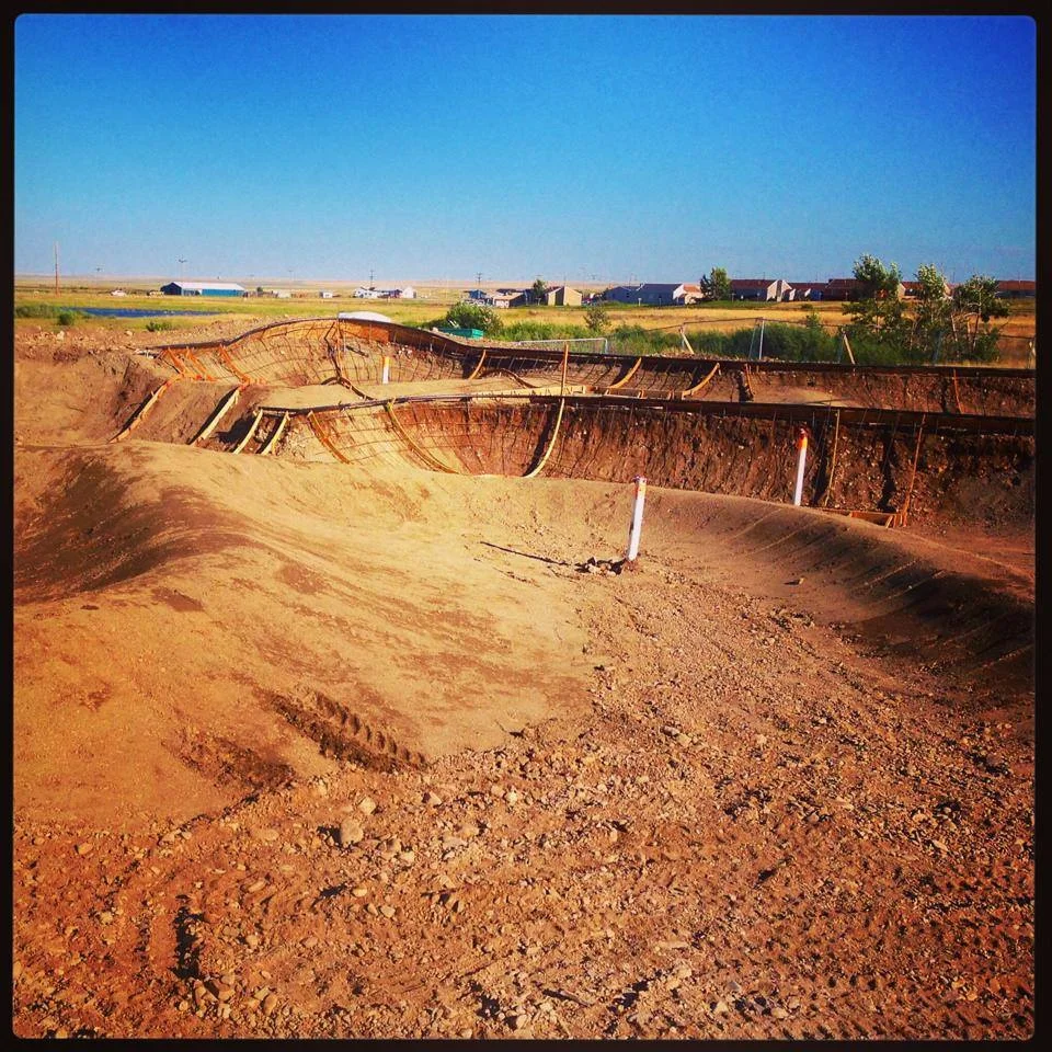 Dirt work & shapes at the Thunder Park