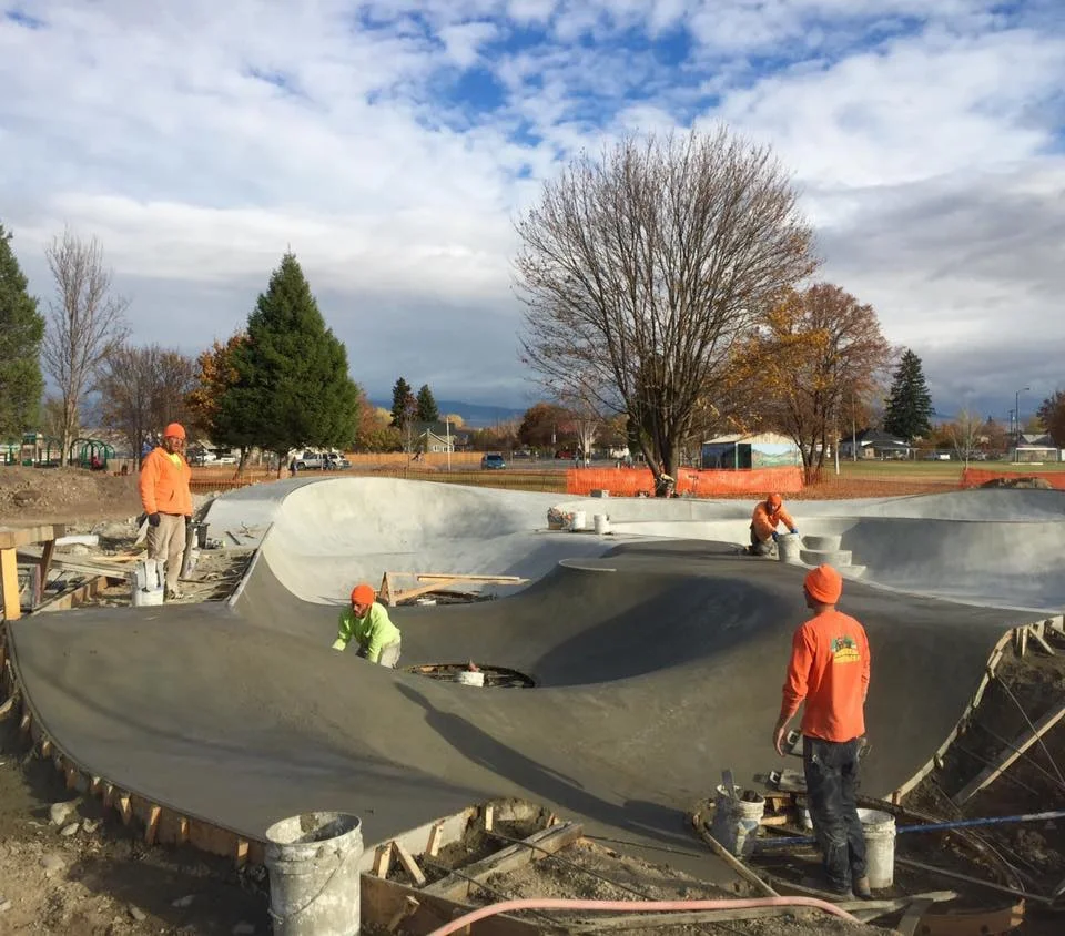Stevensville, Montana Skatepark construction