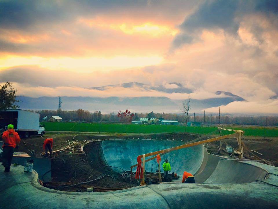 Stevensville, Montana Skatepark construction