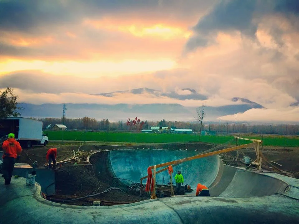 Stevensville, Montana Skatepark construction