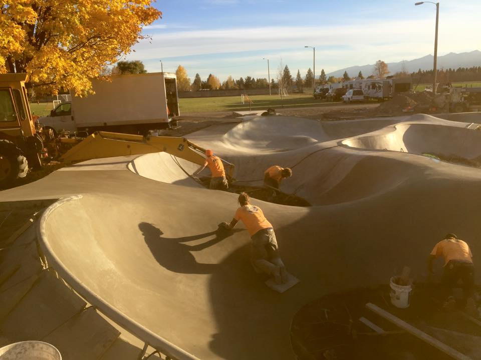 Stevensville, Montana Skatepark construction