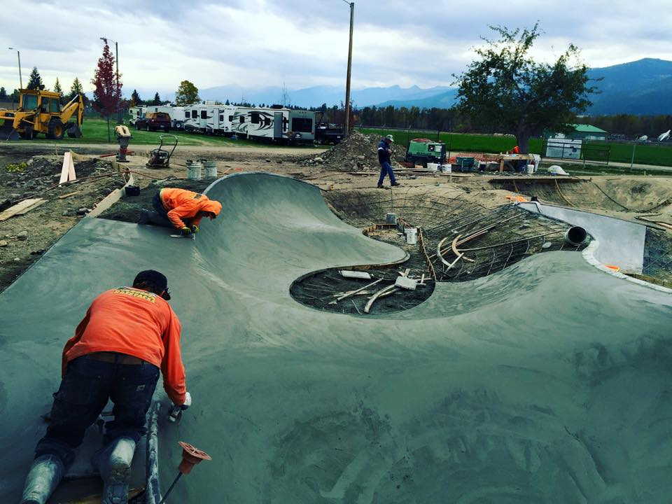 Stevensville, Montana Skatepark construction