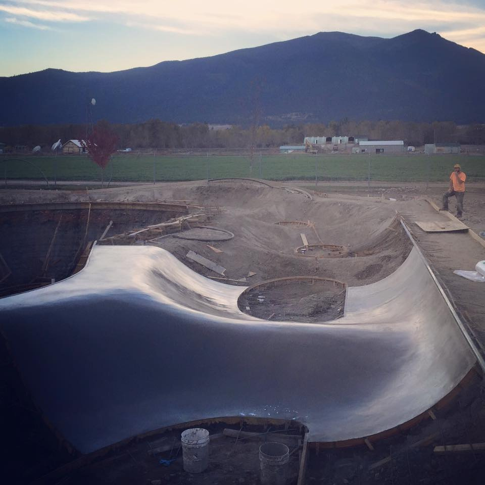 Stevensville, Montana Skatepark construction