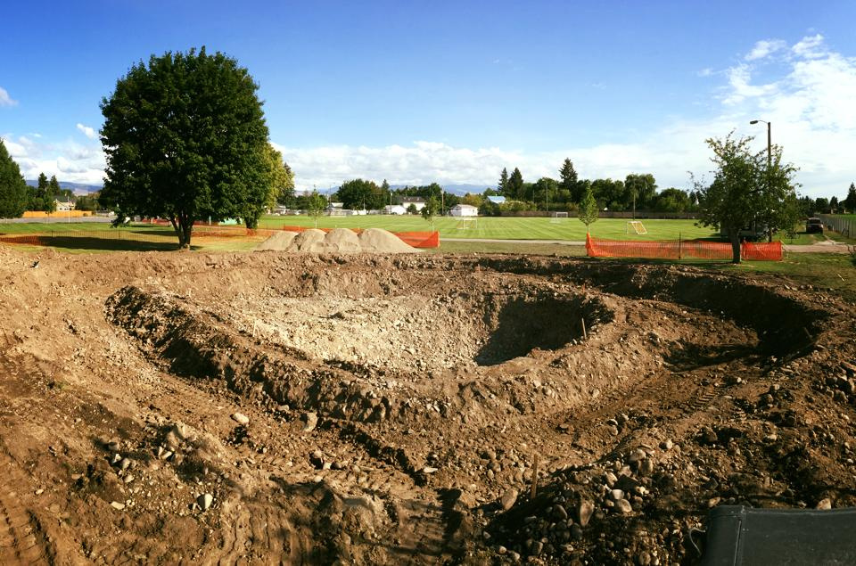 Stevensville, Montana Skatepark construction