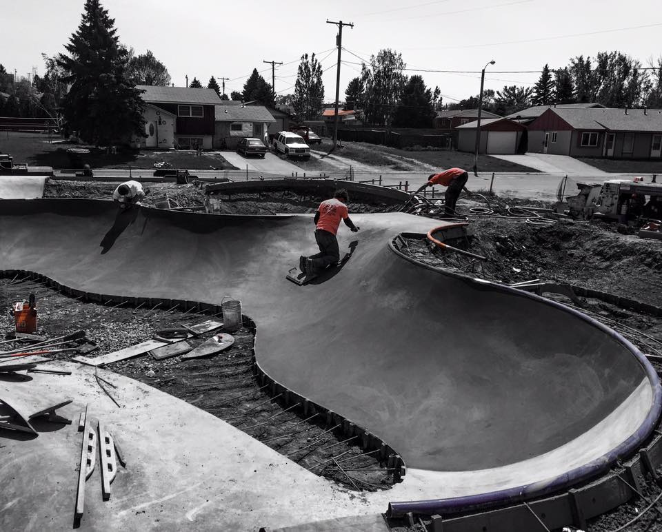 Malta, Montana Skatepark construction