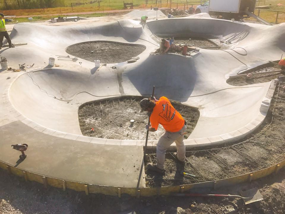 Darby, Montana Skatepark construction