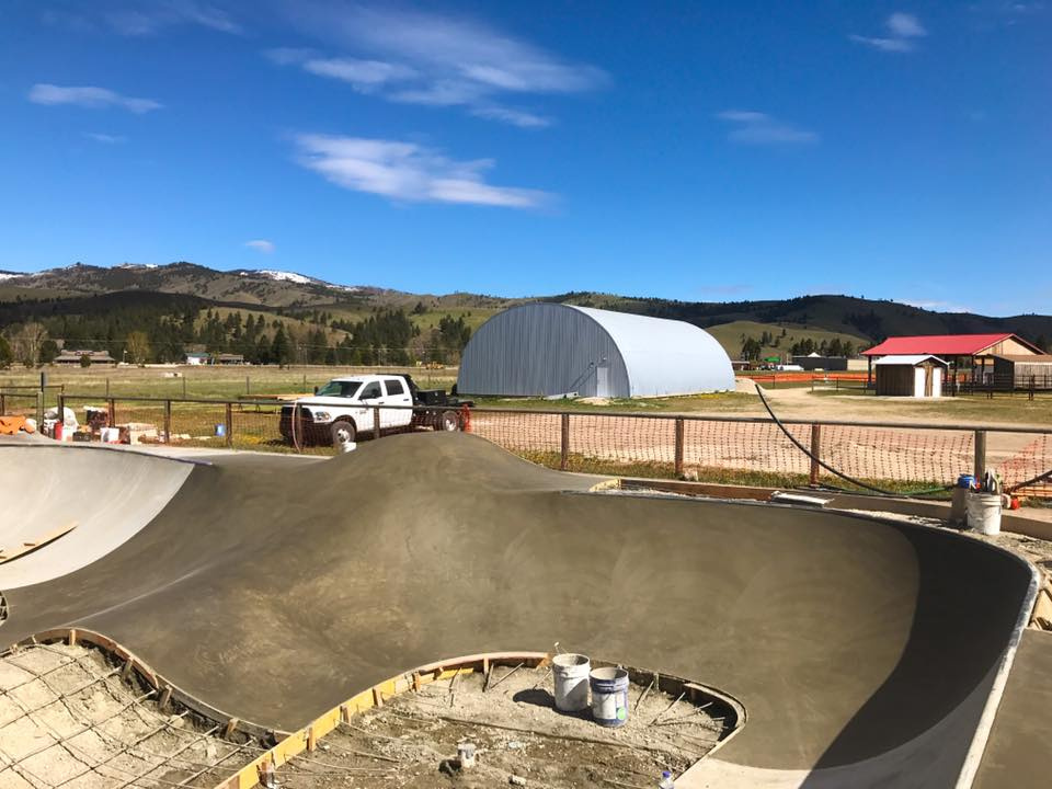 Darby, Montana Skatepark construction