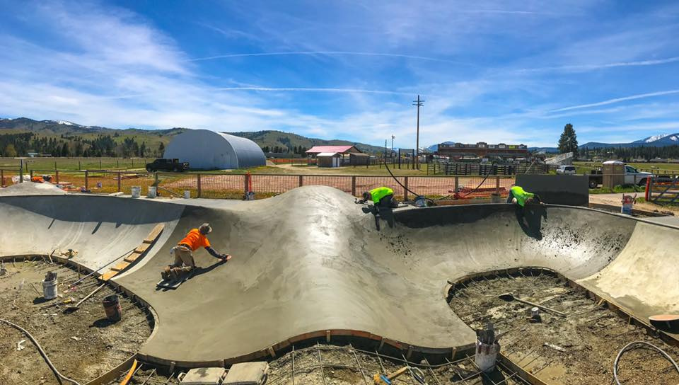 Darby, Montana Skatepark construction