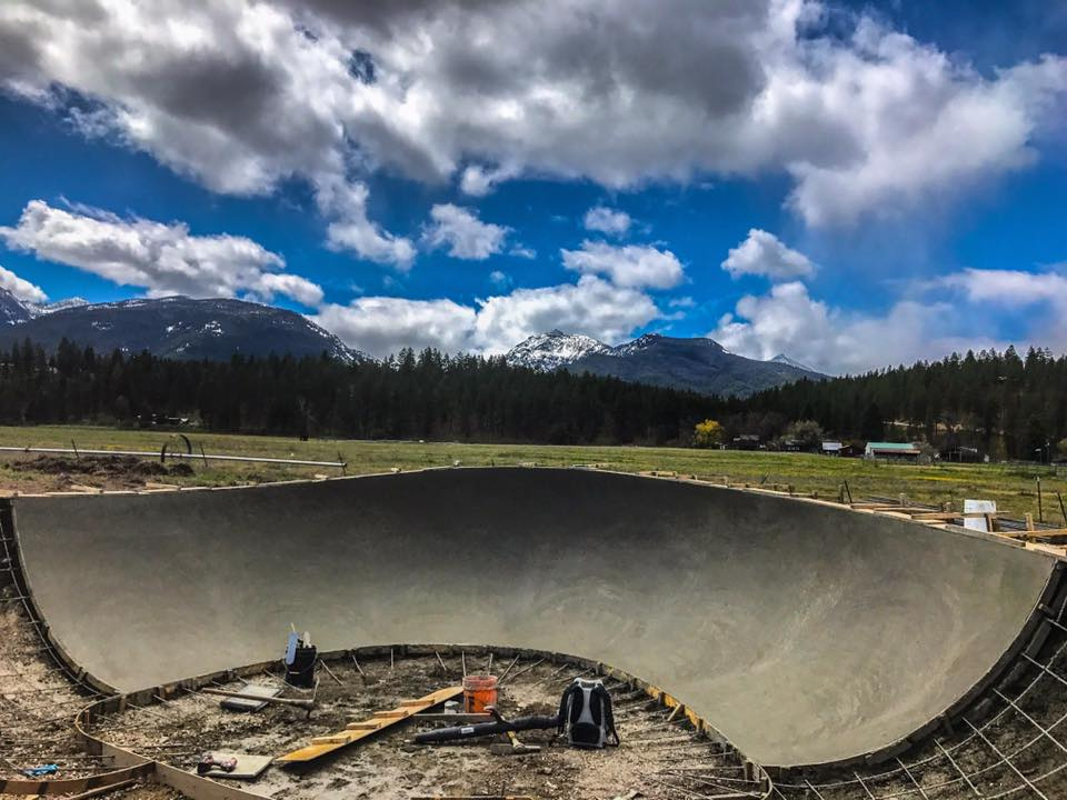 Darby, Montana Skatepark construction