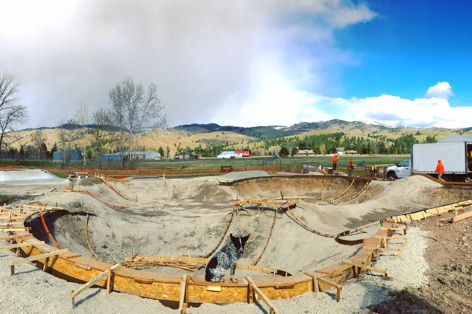 Darby, Montana Skatepark construction