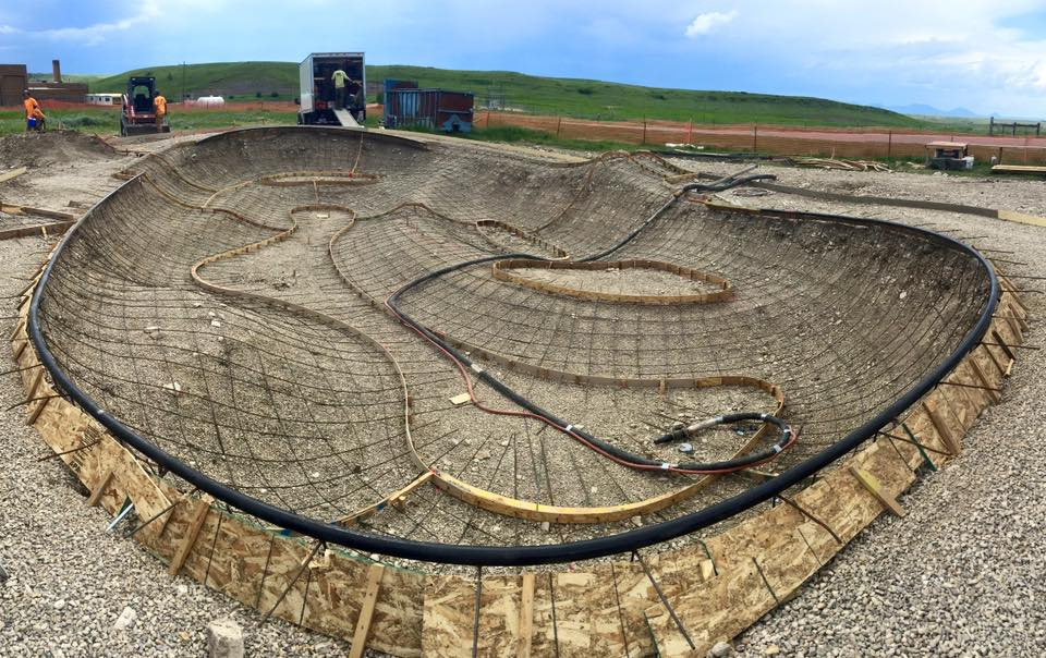 Hays, Montana Skatepark construction