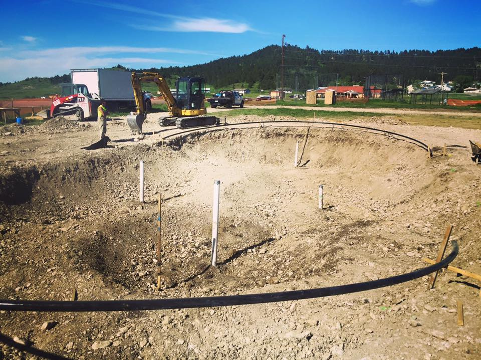 Hays, Montana Skatepark construction