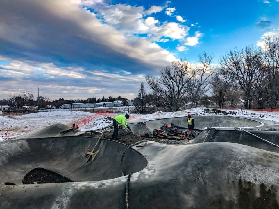 Fort Morgan, Colorado Skatepark construction