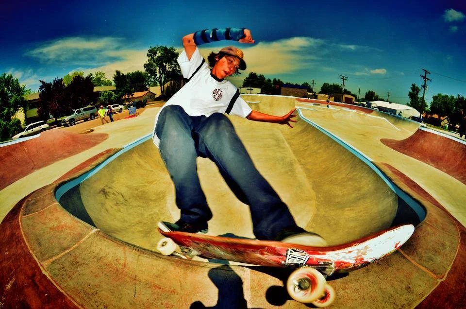 Jaeson frontside feeble at the Milliken, Colorado Skatepark