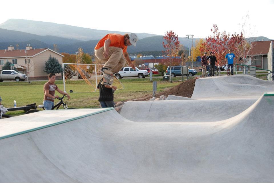 Owner Billy Coulon skates at Carbondale Phase II