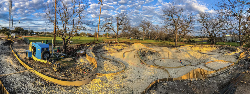 Johnson City, Texas Skatepark Construction